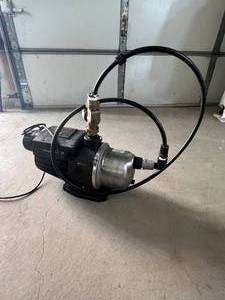 lot 24 image: MSRP $2000 Made In Italy - Grundfos 96860172 MQ3-35 34 HP Pressure Booster Pump - In Great Working Condition Guaranteed To Work