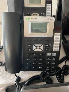 lot 26 image: Lot of 8 Zultys ZIP 33G Gigabit SIP Business IP Telephone and 3 Zultys ZIP 36G IP Display Speakerphone - Great Working Condition