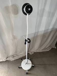 lot 28 image: MSRP $350 Brewer Professional Products 15100 Gooseneck Adjustible Medical Exam Multi-faceted Reflector Light Lamp - Portable On Wheels  Good Working Condition