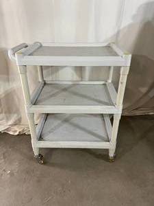 lot 37 image: Brewer 3-Shelf Supply Item Storage Trolley Cart - Needs Clean Up