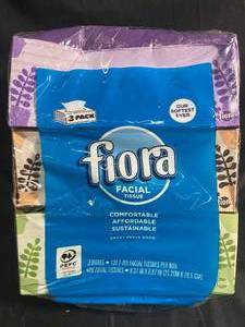 lot 12 image: Fiora Soft Facial Tissue 136 Count - 3-Pack