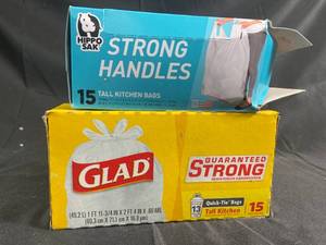 lot 102 image: Glad ForceFlex Fragrance Free Tall Trash Bags - 90 Bags