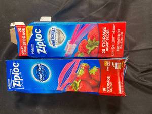 lot 204 image: Ziploc Storage Bags Assorted Lot