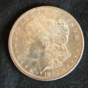 lot 19 image: 1881-S Morgan Dollar - Beautiful