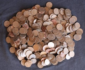 lot 28 image: (500) Wheat Pennies