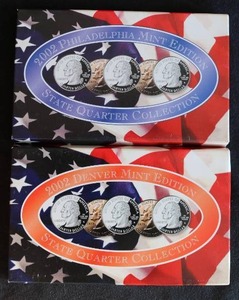 lot 38 image: 2002 U.S. Mint State Quarter Proof Sets - P & D