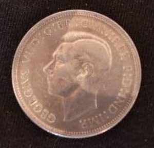 lot 55 image: 1941 Australian Silver Florin Coin