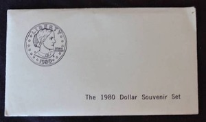 lot 57 image: 1980 Susan B. Anthony Uncirculated Dollar Set - PDS