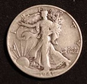 lot 64 image: 1941-D Walking Liberty Half Dollar