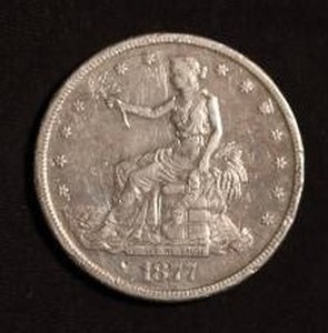lot 69 image: 1877-S Trade Dollar - Nice