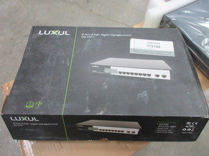lot 339 image: LUXUL 10 PORT MANAGED NETWORK SWITCH-NEW