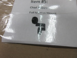 lot 343 image: CHIEF ARTICULATING WALL MOUNT - NEW IN BOX