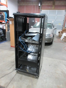 lot 401 image: SANUS 27U COMPONENT RACK