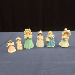 lot 12 image: MAUD HUMPHREY BOGART FIGURINESNICE LOT OF 7