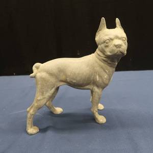 lot 74 image: CAST IRON BOSTON TERRIER PIGGY BANK