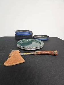 lot 25 image: Hatchet and Camp Cookware