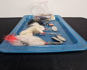 lot 33 image: Muskie Lure, Spinners and Worm Lures
