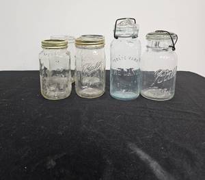 lot 53 image: Various Canning Jars Lot 2 - Not all have lids