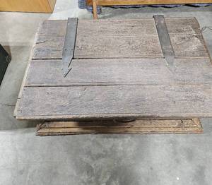 lot 60 image: Vintage Wooden Trunk