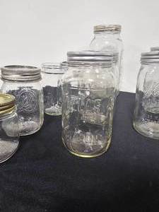 lot 52 image: Various Canning Jars Lot 1 - Not all have lids