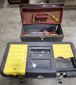 lot 122 image: 2 Tool Boxes with Various Tools