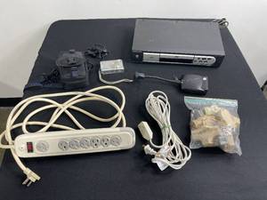 lot 159 image: Various Electrical Items - untested Inc DVD Player, Camera, Extension Cords & More