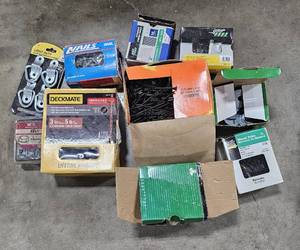 lot 189 image: Partial Boxes of Various Nails, Screws and Washers