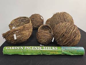 lot 192 image: Battery Powered Outdoor Lighting - Untested. Citronella Incense Sticks