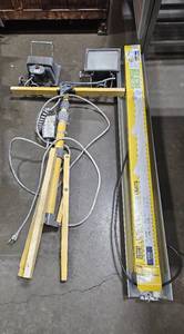 lot 206 image: Shop Lights with LED Bulbs