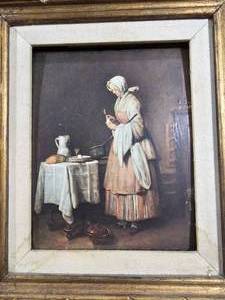 lot 222 image: The Attentive Nurse Oil Print 16x18