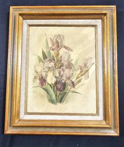 lot 225 image: Fleurs de Louis By Paul de Longhre Iris Painting