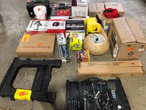 lot 27 image: Lot of Assorted Tools and Hardware and Misc Items Various Models and Conditions Customer Returns See Pictures