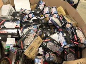 lot 31 image: Lot of Assorted Light Bulbs and More Various Models and Conditions    Customer Returns See Pictures
