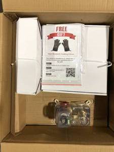 lot 39 image: Square, wall-mounted fixed rain shower faucet, handheld shower combo, in Chrome Stainless Steel. by AKDY      Customer Returns See Pictures