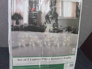 Northlight Seasonal Set of 3 White ...