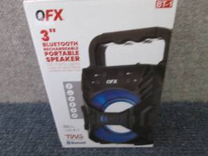 QFX 3� RECHARGEABLE PARTY SPEAKER ...