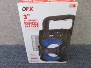 QFX 3� RECHARGEABLE PARTY SPEAKER ...