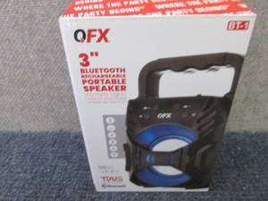 QFX 3� RECHARGEABLE PARTY SPEAKER ...