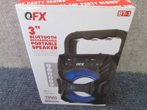 QFX 3� RECHARGEABLE PARTY SPEAKER ...