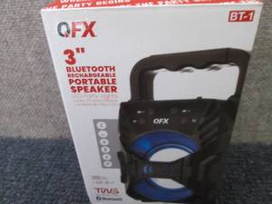 QFX 3� RECHARGEABLE PARTY SPEAKER ...