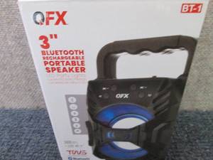 QFX 3� RECHARGEABLE PARTY SPEAKER ...