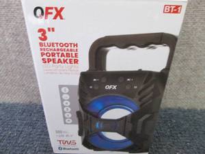 QFX 3� RECHARGEABLE PARTY SPEAKER ...