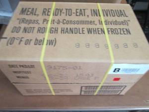 Sealed Case of 12 MREs Meal Ready ...