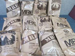 Sealed Case of 12 MREs Meal Ready ...