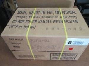 Sealed Case of 12 MREs Meal Ready ...