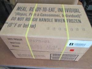 Sealed Case of 12 MREs Meal Ready ...