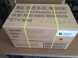 Sealed Case of 12 MREs Meal Ready ...
