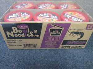 12 pk Pocas Noodle Soup Bowl Spicy ...