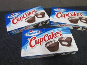 3-12.7 oz Boxes Hostess Cup Cakes B...