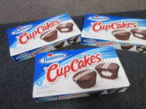 3-12.7 oz Boxes Hostess Cup Cakes B...